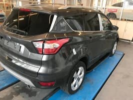 Боковые пороги площадки из алюминия Bosphorus Grey для Ford Kuga 2012-2019