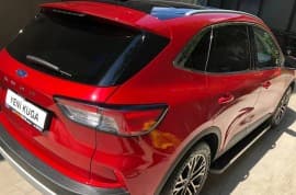 Боковые пороги площадки из алюминия RedLine V1 для Ford Kuga 2019+ Erkul