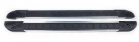 Боковые пороги площадки из алюминия RedLine V1 для Mitsubishi Outlander 3 2012-2014