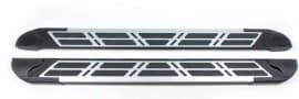 Боковые пороги площадки из алюминия Sunrise для Toyota Fortuner 2005-2015