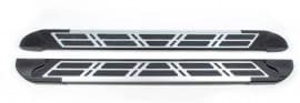 Боковые пороги площадки из алюминия Sunrise для Mitsubishi ASX 2012-2016 Erkul