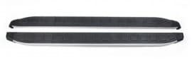 Erkul Боковые пороги площадки из алюминия Fullmond для Mitsubishi Pajero 4 Wagon 2006-2014