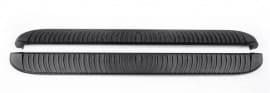Боковые пороги площадки из алюминия Tayga Black для Nissan X-Trail T32 2014-2020 Erkul