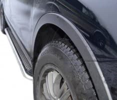 Боковые пороги площадки из алюминия Maydos V2 для Mazda CX-7 2006-2012