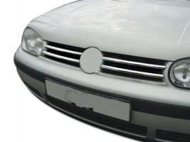 Хром накладки на решетку радиатора для Volkswagen Golf 4 1997-2003 из нержавейки 4шт Carmos