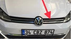 Хром накладки на решетку радиатора для Volkswagen Golf 7 2012-2020 ComfortLine из нержавейки 2шт