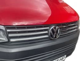 Хром накладки на решетку радиатора для Volkswagen T6 2015-2019 из нержавейки 4шт