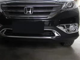 Хром обводка решетки бампера для Honda CR-V 2012-2016