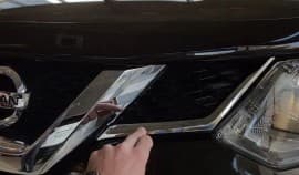 Хром накладки на решетку радиатора для Nissan X-trail T32 2014-2016