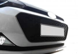 Хром накладки на окантовку решетки радиатора для Hyundai I20 2014-2018 из нержавейки 2шт Omsa