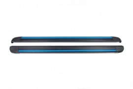 Боковые пороги площадки из алюминия Maya Blue для Nissan NV200 2009+ Erkul