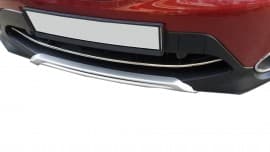 Хром накладка на передний бампер для Nissan Qashqai 2014-2017 из нержавейки 1шт