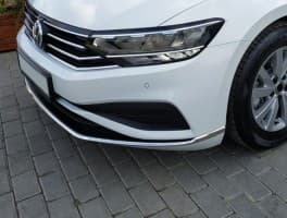 Хром накладки на передний бампер для Volkswagen Passat B8 USA 2019+ из нержавейки 3шт