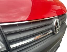 Хром накладка на верх решетки радиатора для Volkswagen T6 2019+ из нержавейки 1шт Omsa