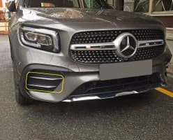 Carmos Хром накладки на передний бампер для Mercedes GLB X247 2019+ из нержавейки боковые 4шт