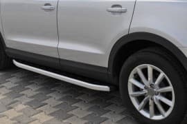 Боковые пороги площадки из алюминия Fullmond для Mazda CX-3 2015+