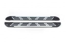 Боковые пороги площадки из алюминия Sunrise для Nissan Pathfinder R52 2014+ Erkul