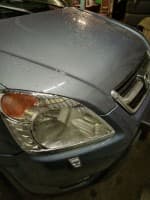 Хром накладки на фары для Honda CRV 2004-2006 из ABS-пластика 2шт
