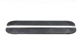Боковые пороги площадки из алюминия Bosphorus Black для Peugeot 5008 2020+