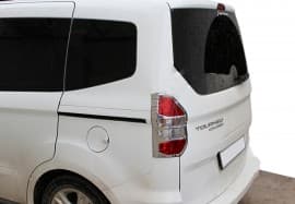 Хром накладки на стопы для Ford Courier 2014+ из ABS-пластика 2шт Carmos