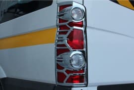 Хром накладки на стопы для Volkswagen Crafter 2006-2017 из ABS-пластика 2шт Carmos