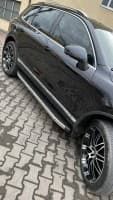 Боковые пороги площадки из алюминия BlackLine для Volkswagen Touareg 2010-2018