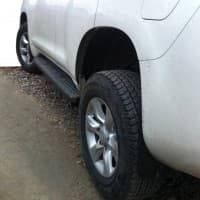 Боковые пороги OEM для Toyota Land Cruiser Prado 150 2013-2018 NIKEN