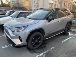 Боковые пороги OEM V1A для Toyota RAV4 2019+