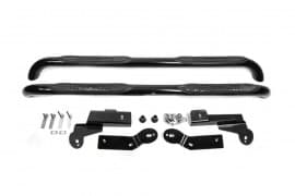 Боковые пороги Трубы на Toyota RAV4 2006-2010 для длинной базы (черные)