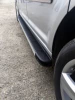 Боковые пороги площадки из алюминия Maya V1 для Volkswagen Caddy 3 2004-2010