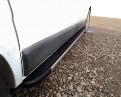 Боковые пороги площадки из алюминия Duru для Opel Vivaro 2001-2014