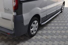 Боковые пороги площадки из алюминия Fullmond для Opel Vivaro 2001-2014  Erkul
