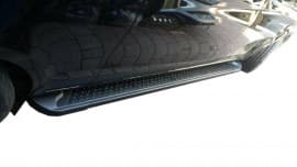 Боковые пороги площадки из алюминия Allmond Black для Mercedes-benz Vito / V W447 2014+ Erkul