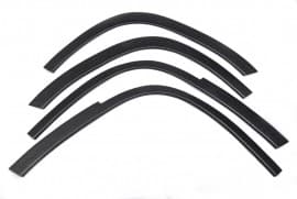 Накладки на арки для Peugeot Boxer 2007-2014 из нержавейки 4шт Черные Max chrome