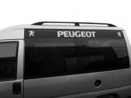 Рейлинги на крышу Черные для Peugeot EXPERT 1995-2007 (Длинная база, Пластиковые ножки)