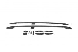 Рейлинги на крышу турецкий дизайн (Черные) для Toyota Land Cruiser 200 2012-2015 (Пластиковые ножки) Digital Designs