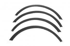 Накладки на арки для Skoda Fabia 2007-2014 из нержавейки 4шт Черные Max chrome