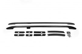 Рейлинги на крышу OmsaLine Solid (черные) для Ford Connect 2014-2021 ( короткая база) Omsa