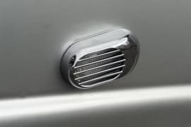 Хром решетка на повторители поворота для Volga 24 серия из ABS-пластика Овал 2шт
