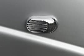Хром решетка на повторители поворота для BMW 3 серия E46 1998-2006 из ABS-пластика Овал 2шт