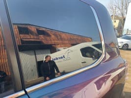 Хром молдинги на уголки заднего стекла для Lexus LX450D 2012-2015 2шт