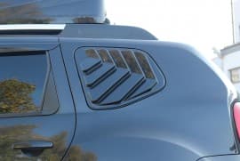 Накладки на задние окна EuroCap (2 шт, ABS) на Renault Duster 2010-2018