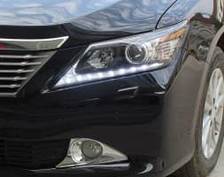 Передняя оптика LED (2 шт) на Toyota Camry XV50 2011-2014