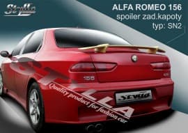 Спойлер задний на багажник для Alfa Romeo 156 1997-2005 на ножках низкий