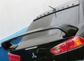Спойлер козырек бленда на заднее стекло Evo Style для Mitsubishi Lancer 10 2007-2018 UA