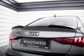 Спойлер 3D задний на багажник для Audi A3 8Y Sedan 2020+ Сабля Maxton Design