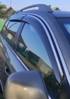 Дефлекторы окон с хром полоской Ветровики Niken для Opel Antara 2010-2016 (4шт)