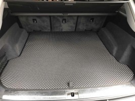 Коврик в багажник EVA для Audi Q7 2015-2020 черный EVA