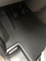 Автомобильные коврики в салон EVA для Volkswagen T5 2010-2015 (черные, передние, для 1+1)