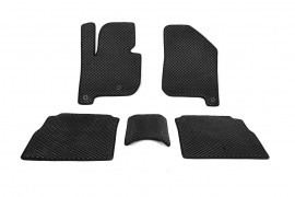 Автомобильные коврики в салон EVA для Kia Soul II 2013-2019 черные EVA